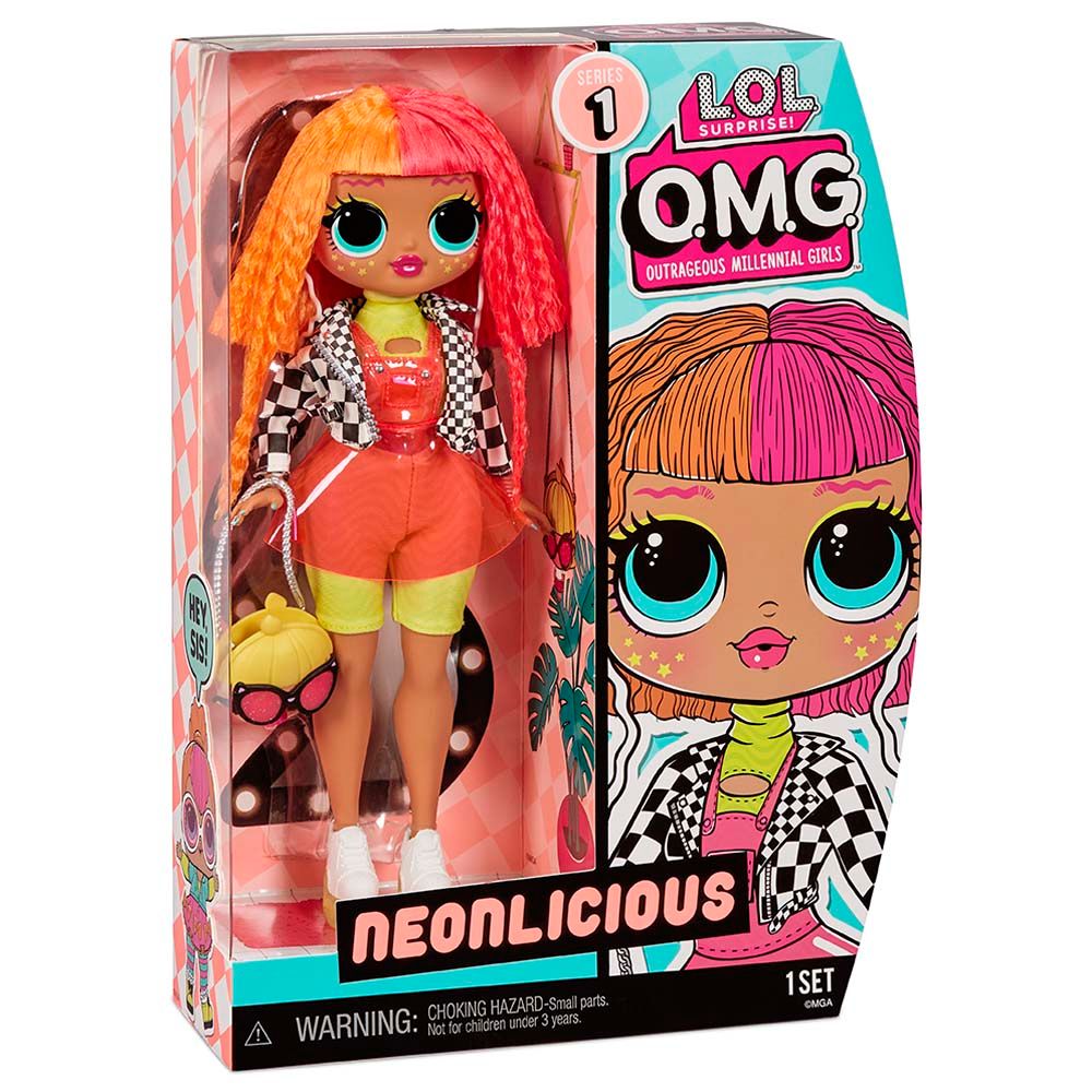 L.O.L. Surprise! - Omg Neonlicious Fashion Doll 10-inch w/ 20 Surprises