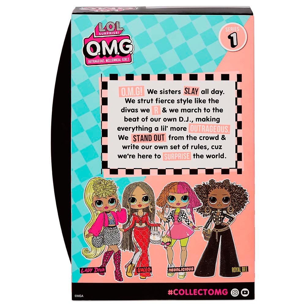 L.O.L. Surprise! - Omg Neonlicious Fashion Doll 10-inch w/ 20 Surprises