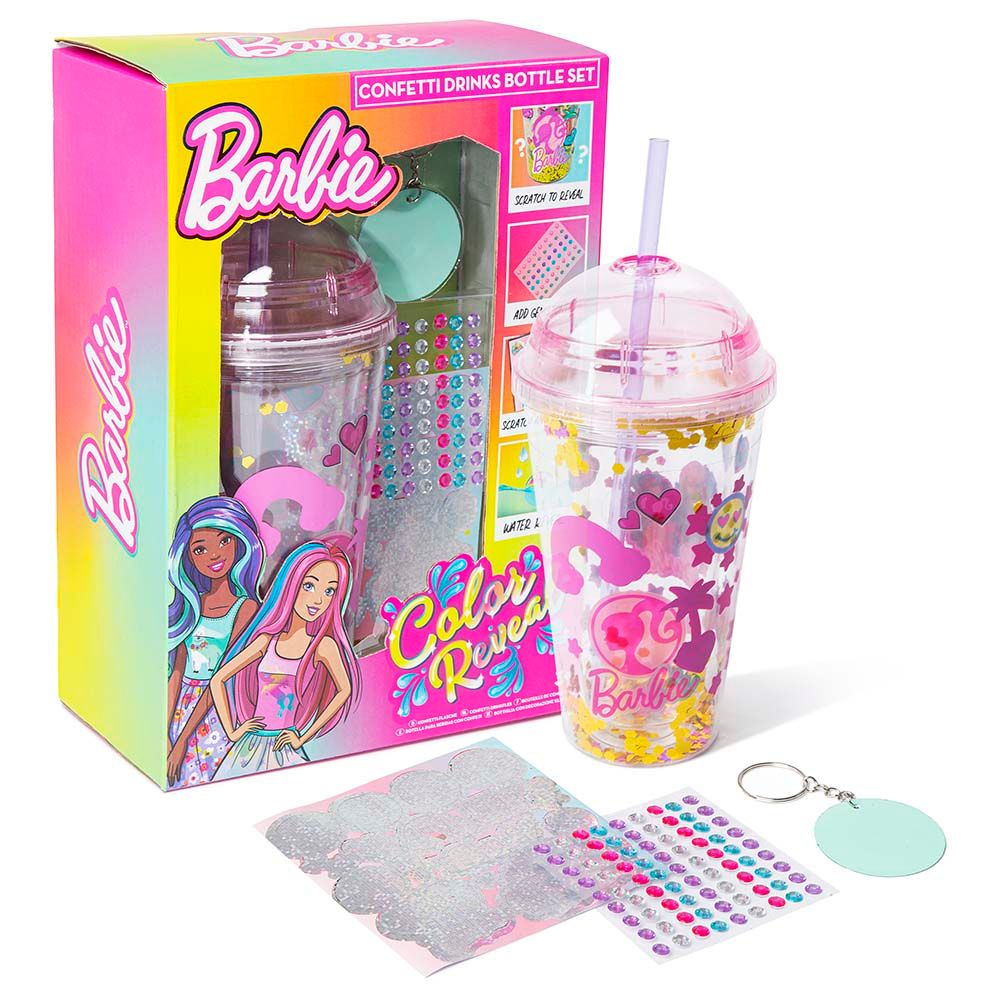 Barbie - Colour Reveal Confetti Drinks Bottle 