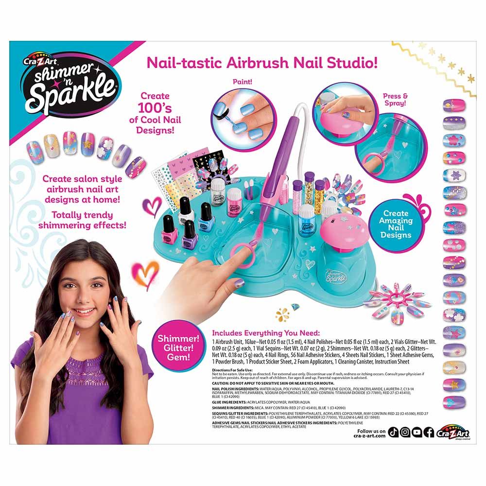 SHIMMER 'N SPARKLE - Glitter & Shimmer Airbrush Nail Designer