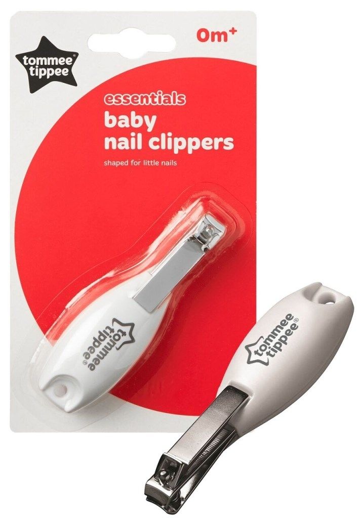 Tommee Tippee Baby Brush & Comb - White, Nail Scissors - White And Nail Clippers - White - Package May Vary