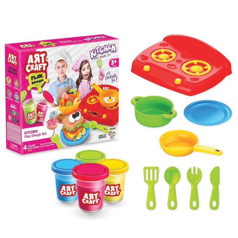 Dede - Art Craft Kitchen Dough Set 12 Pcs 224 Gr