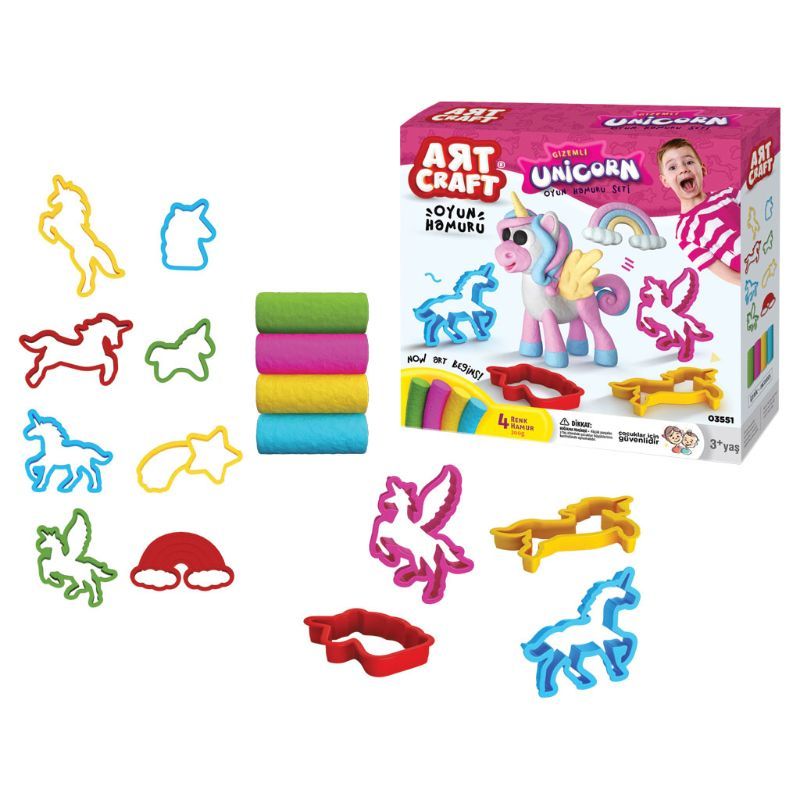 Dede - Art Craft Unicorn Dough Set 200 Gr