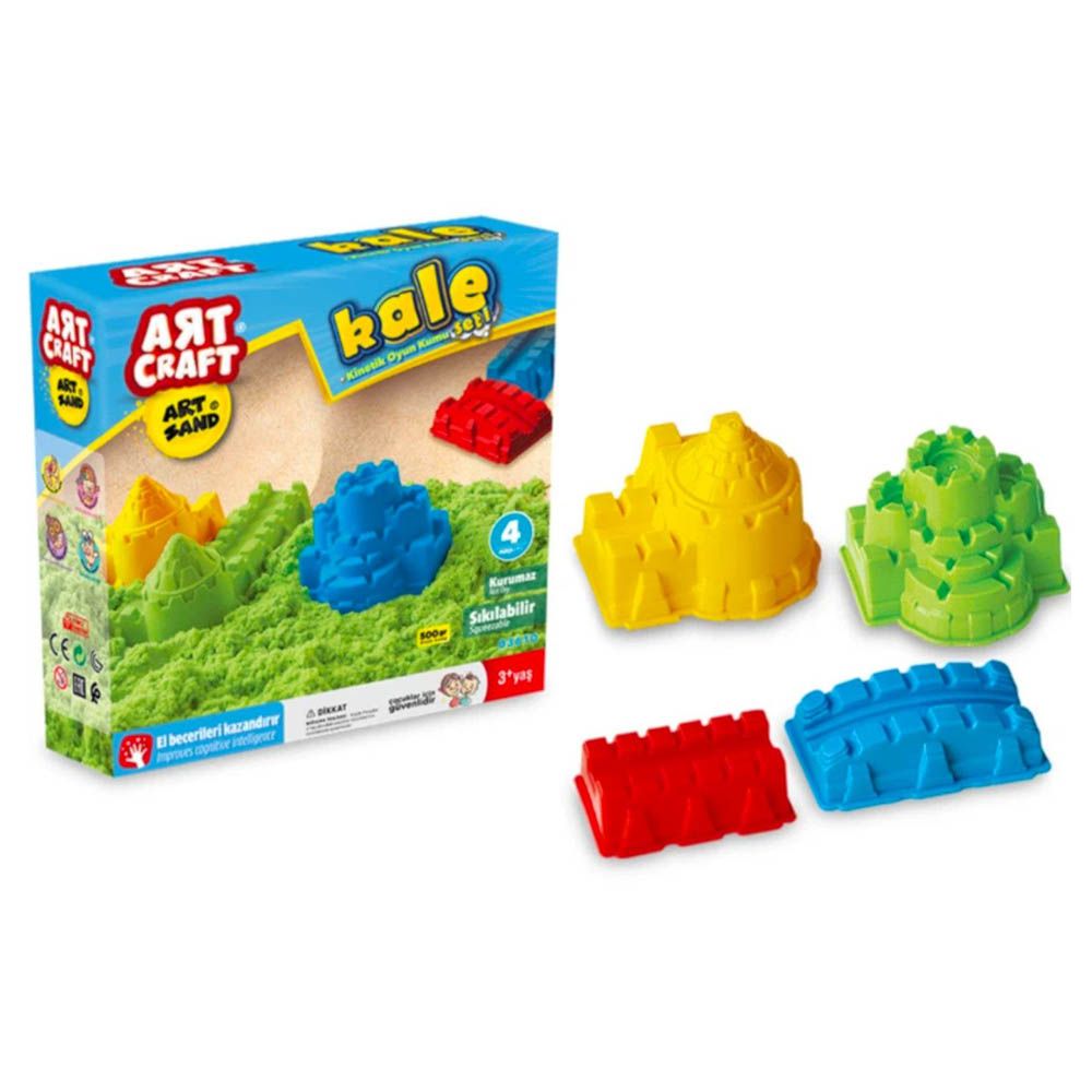 Dede - Art Craft 500 Gr Castle Modeling Play Sand Set