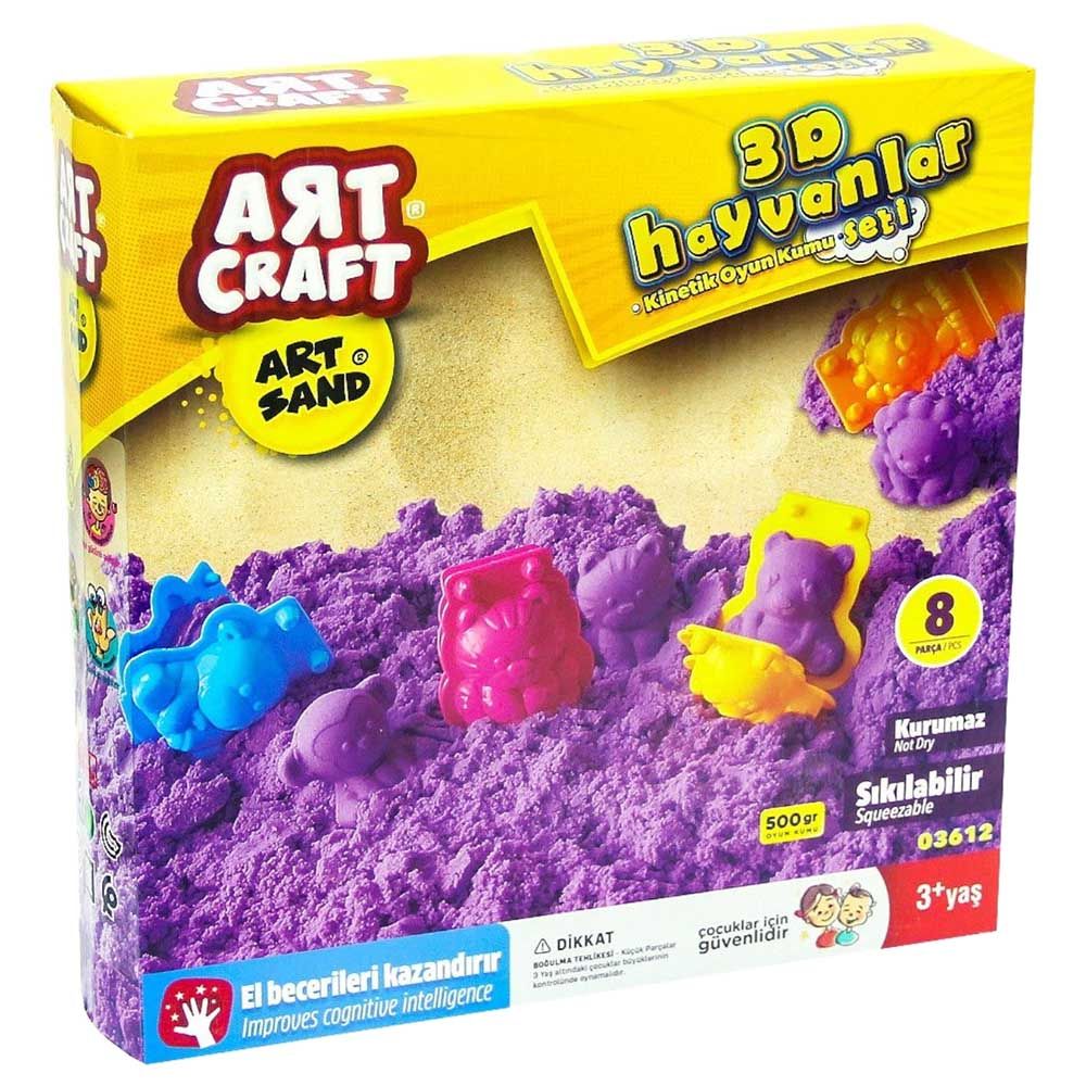 Dede - Art Craft 500 Gr 3D Animals Modeling Play Sand Set