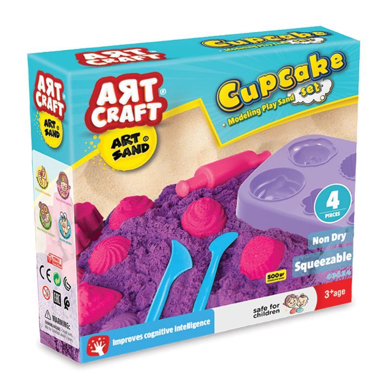 Dede - Art Craft Cupcake Modeling Play Sand Set