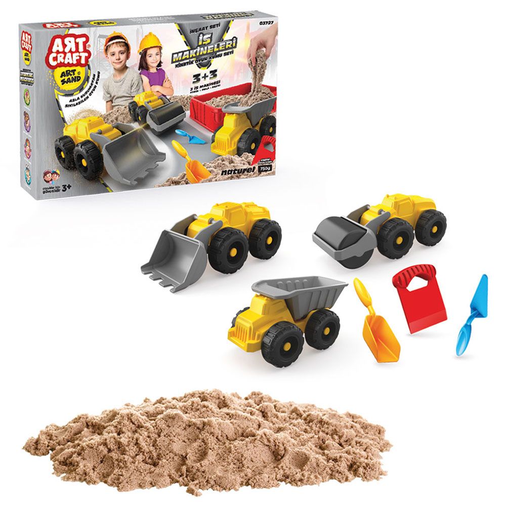 Dede Toys - Artcraft Working Machines Play Sand Set - 750g