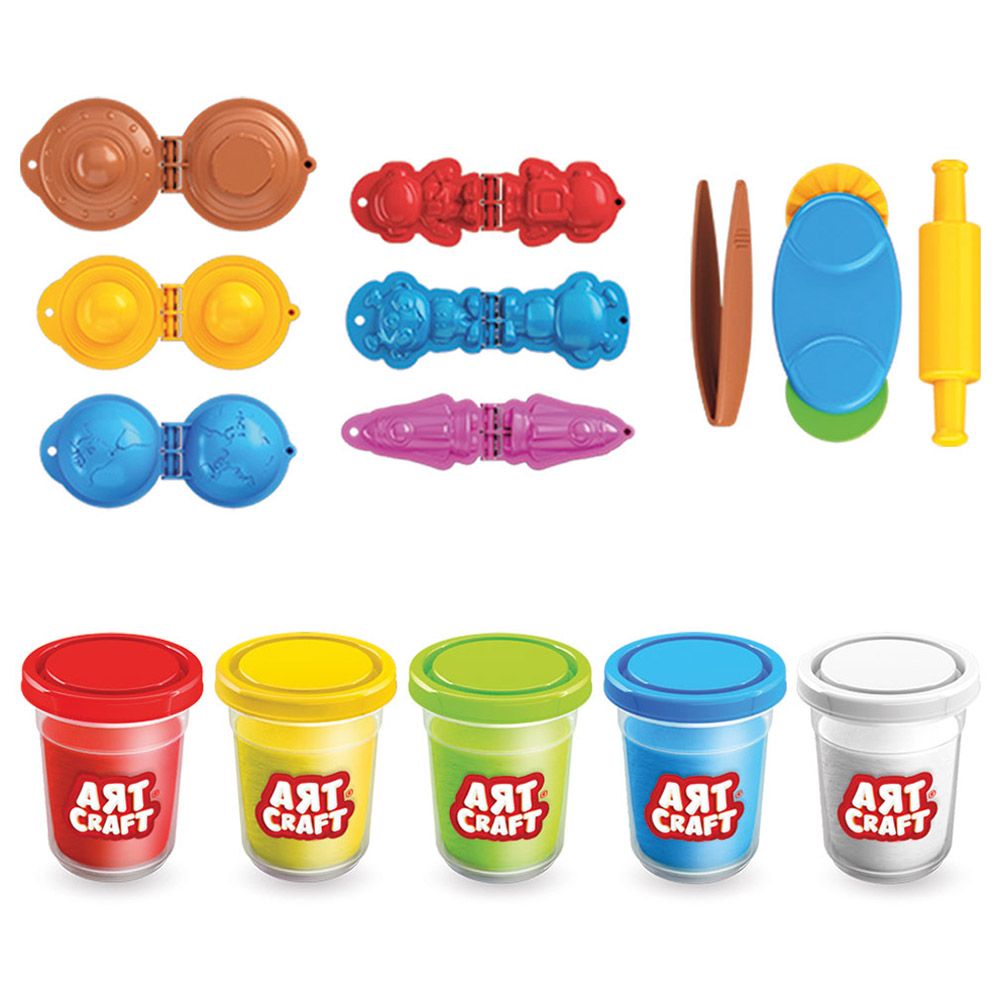 Dede Toys - Artcraft Amazing Space Play Dough Set - 14pcs