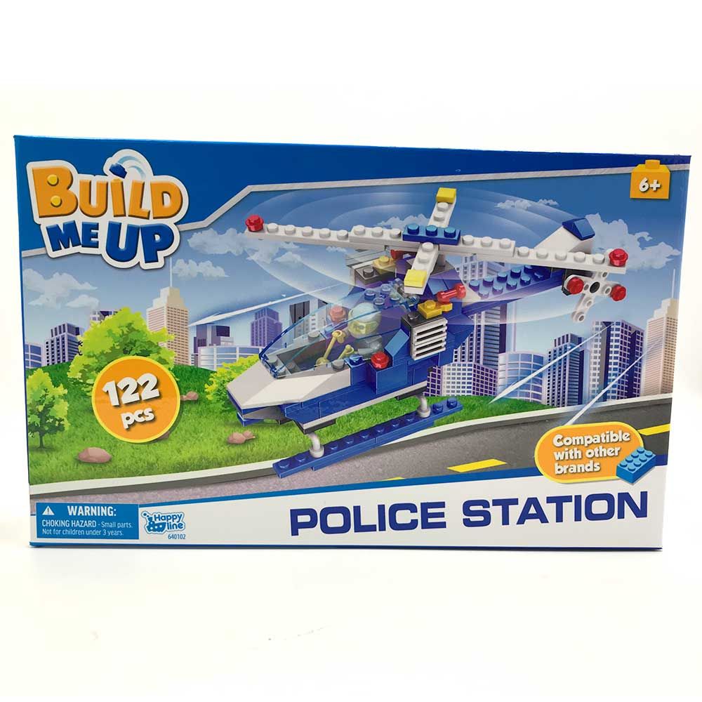 Build Me Up - Blocks 122 Pieces - Police Helicopter