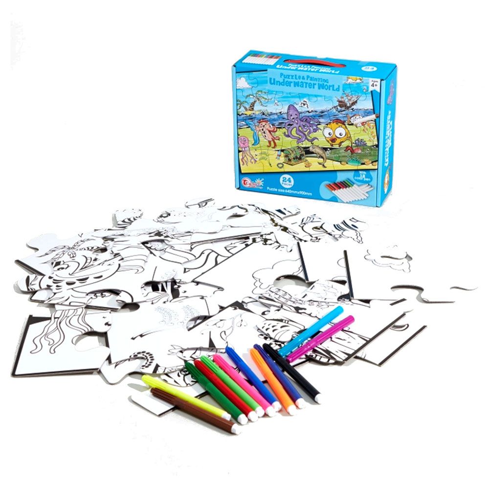 Tu Sun - Puzzle And Painting Water World 24pcs