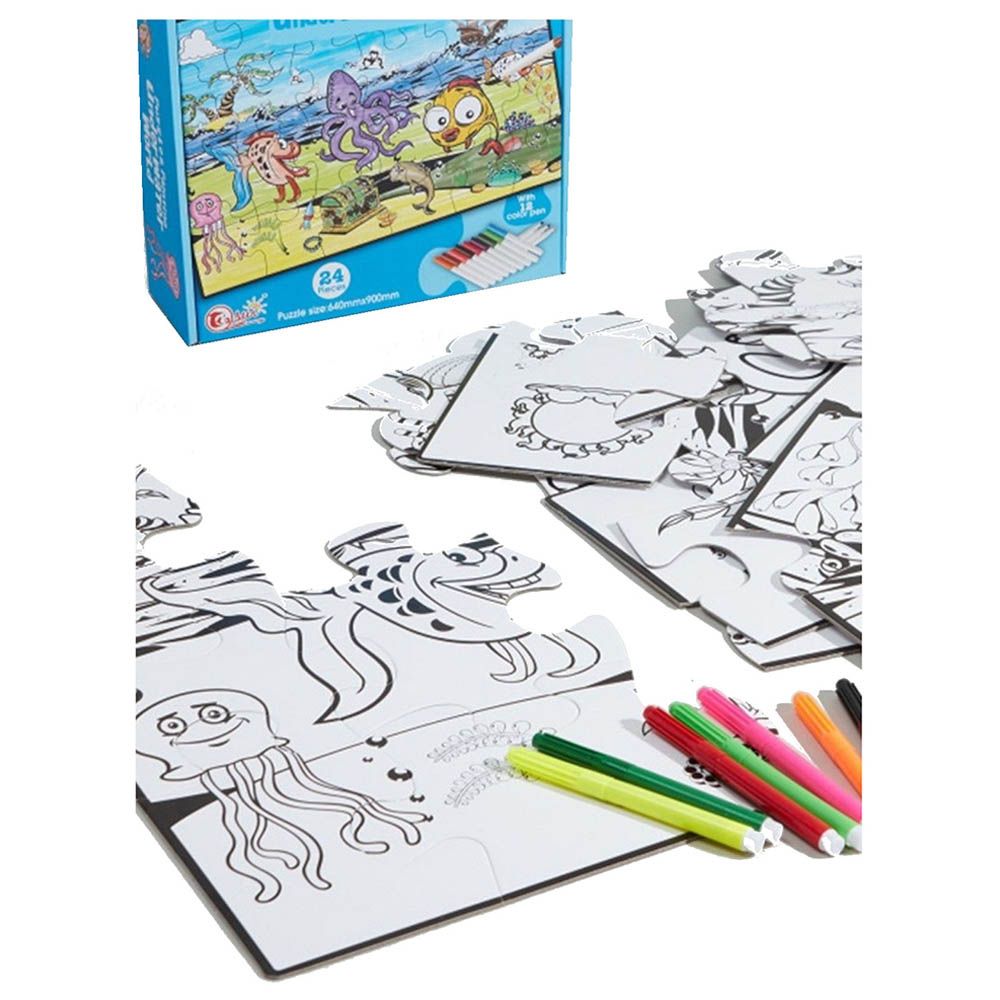 Tu Sun - Puzzle And Painting Water World 24pcs