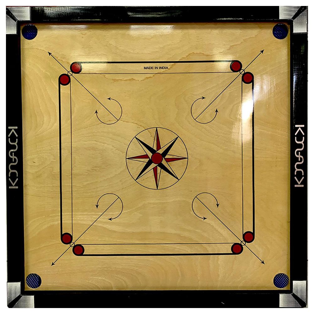 Knack - Wooden Carrom Board 34 x 34 cm