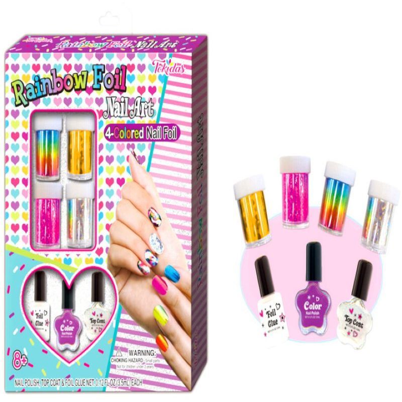 Tokidas - Nail Manicure For Girls With Foil 