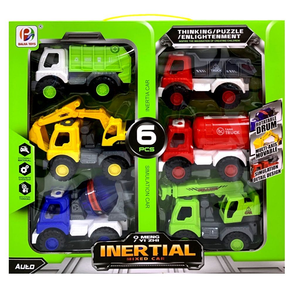 Haj - Inertia Construction Vehicle Set - 8pcs