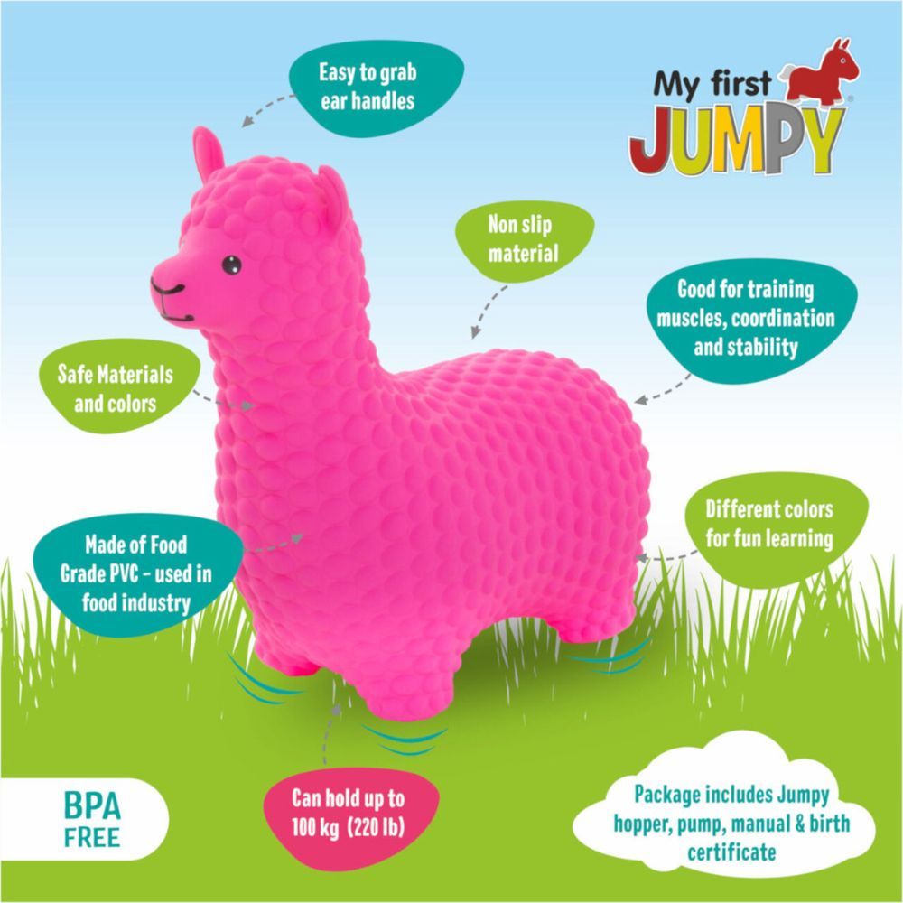 Gerardo's Toys - My First Jumpy Alpaca - Pink