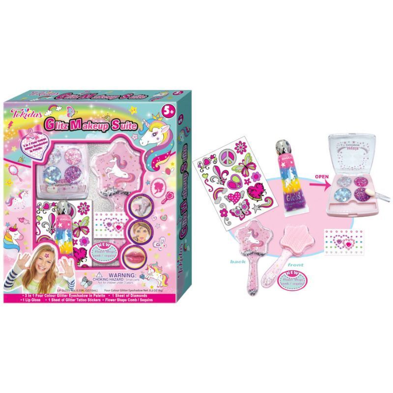 Tokidas - Girls Glitz Makeup Set With Tattoos