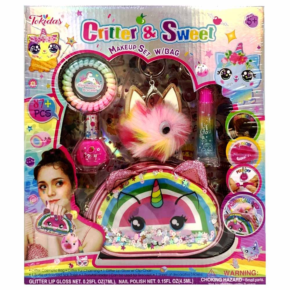 Tokidas - Girls Critter & Sweet Make Up Set With Bag