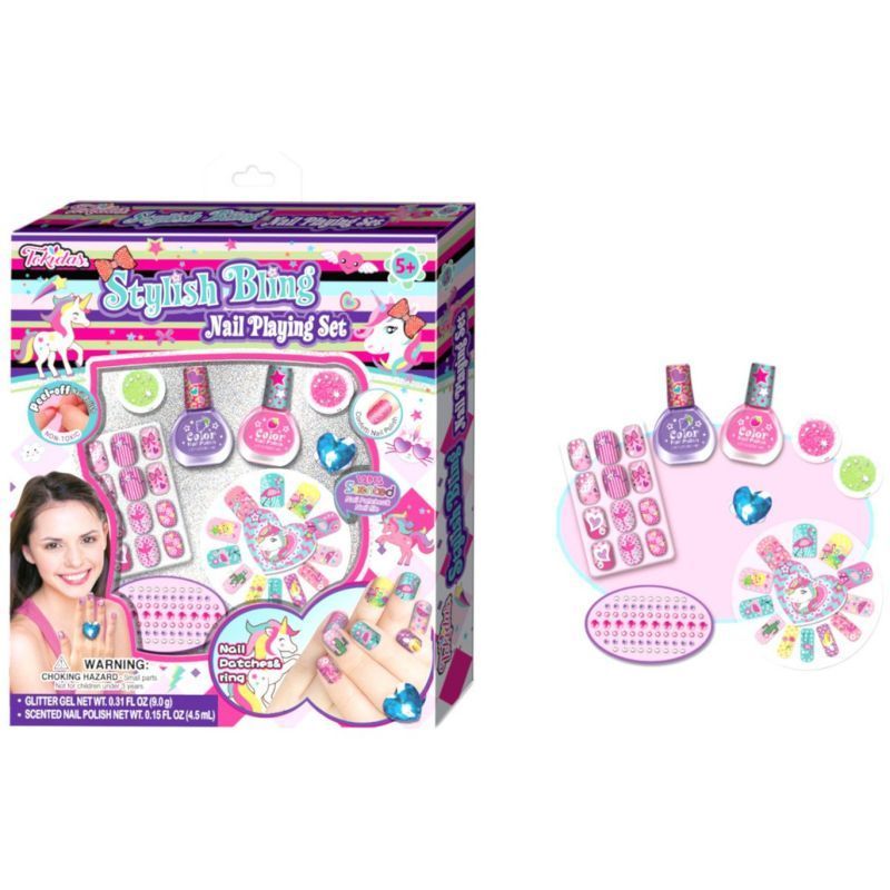 Tokidas - Girls Stylish Bling Nail Playing Set