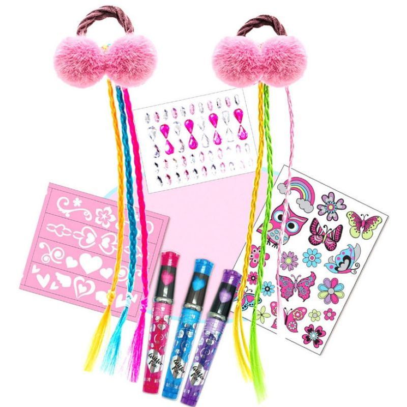 Tokidas - Girls Fabulous Hair & Tattoo Art Set Accessories