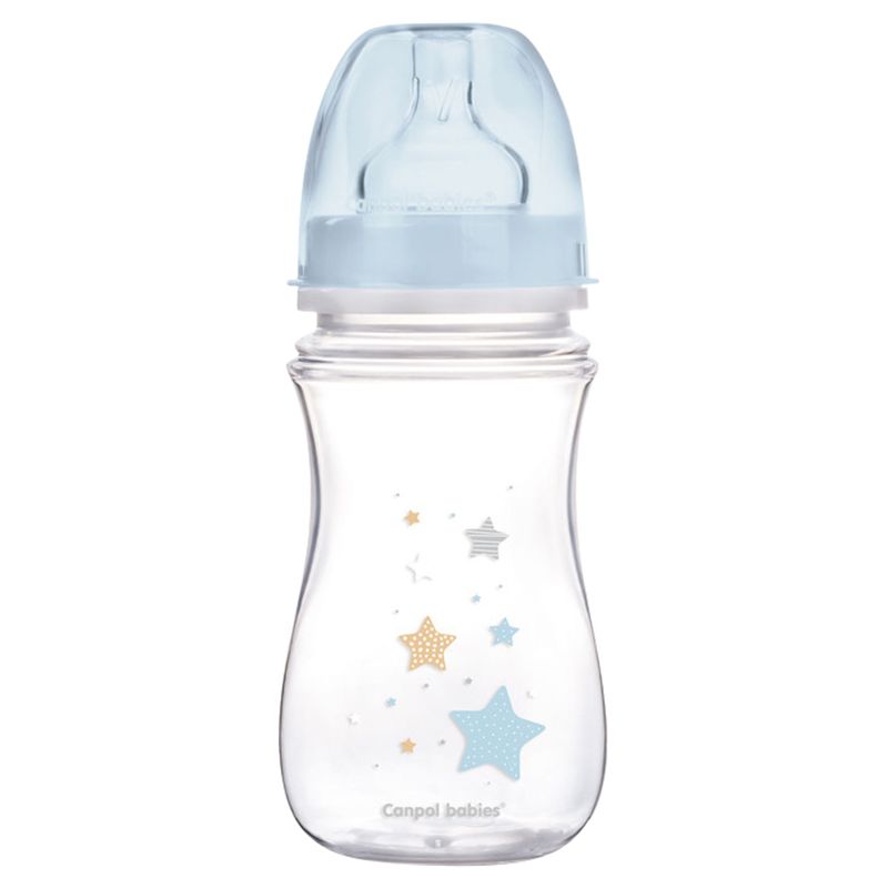 Canpol - EasyStart Anti-Colic Wide Neck Bottle 240ml - Blue