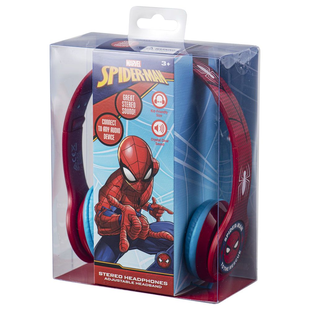 Volkano - Marvel Spiderman Stereo Headphones w/ Adjustable Headband