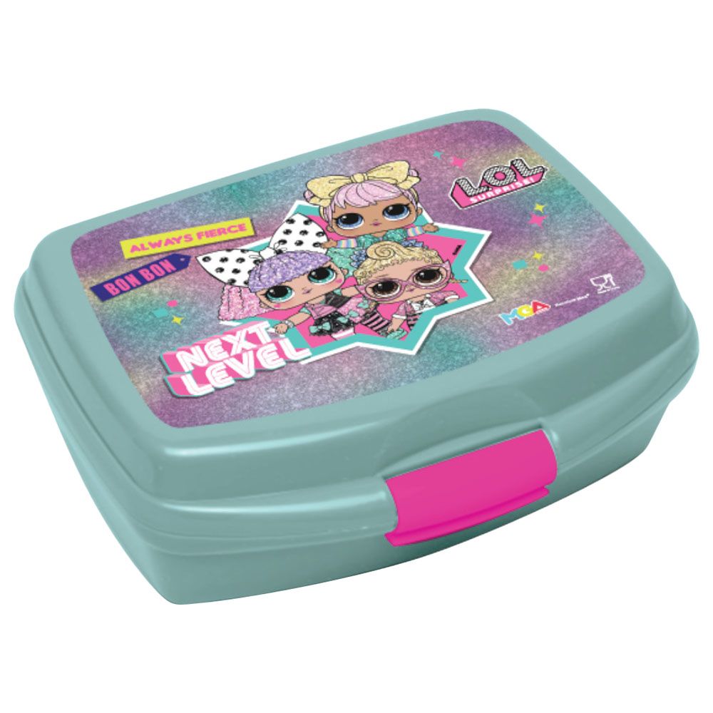 Rainbow Max - LOL Lunch Box Container - Blue