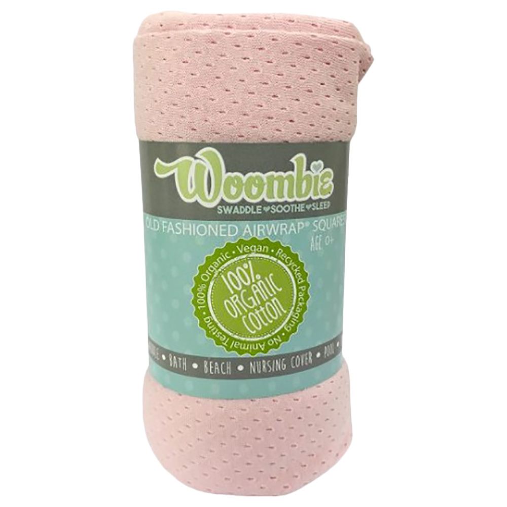 Woombie Air-Wrap Organic Blanket - Princess Pink