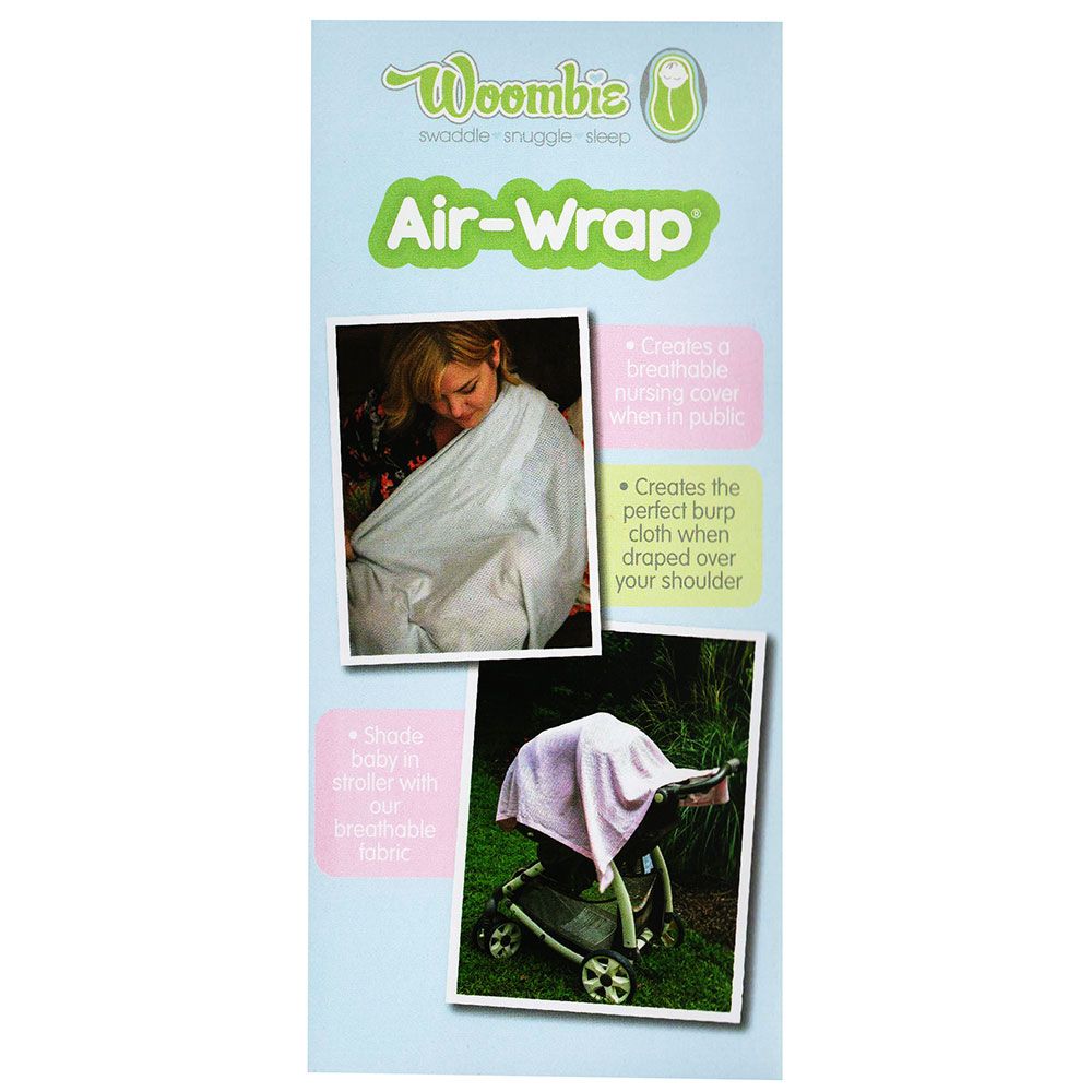 Woombie - Old Fashioned Air Wrap And Oraginc Swaddle 3 pcs - Pink, Cream, Green