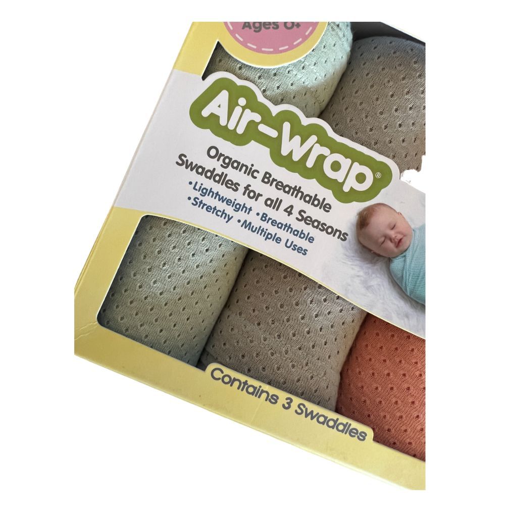 Woombie - Old Fashioned Air Wrap - Gray, Snow White, Mint