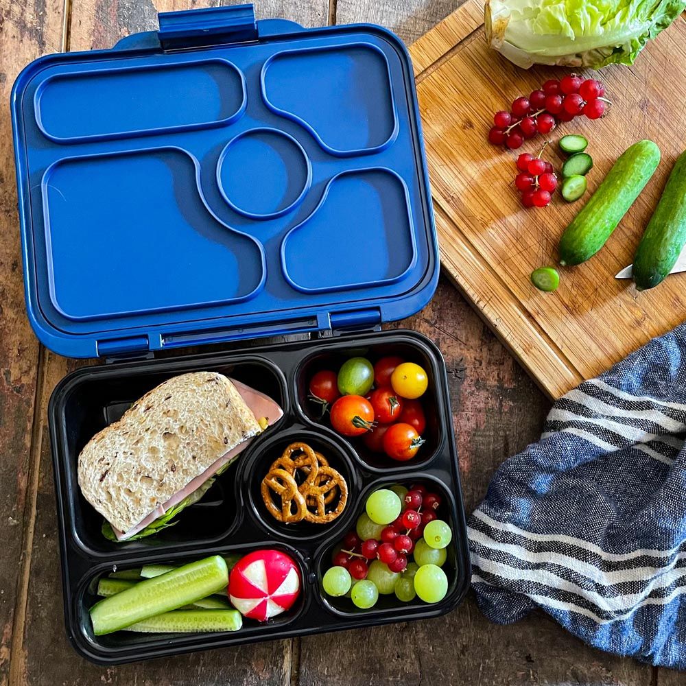 Yumbox - 5 Compartments Presto Santa Fe Lunchbox - Blue