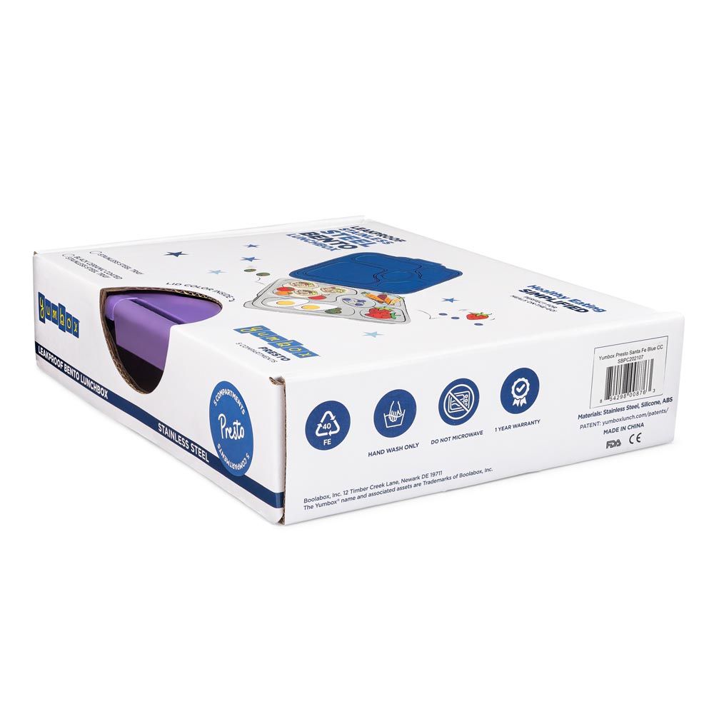 Yumbox - 5 Compartments Presto Santa Fe Lunchbox - Blue