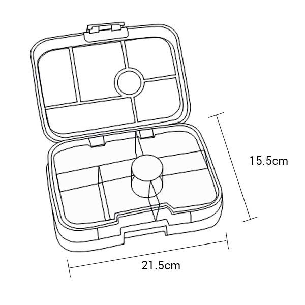 Yumbox - Original Nevis Blue 6 Compartments Lunchbox