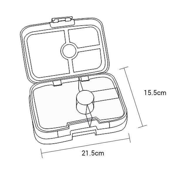 Yumbox - Panino Nevis Blue 4 Compartments Lunchbox