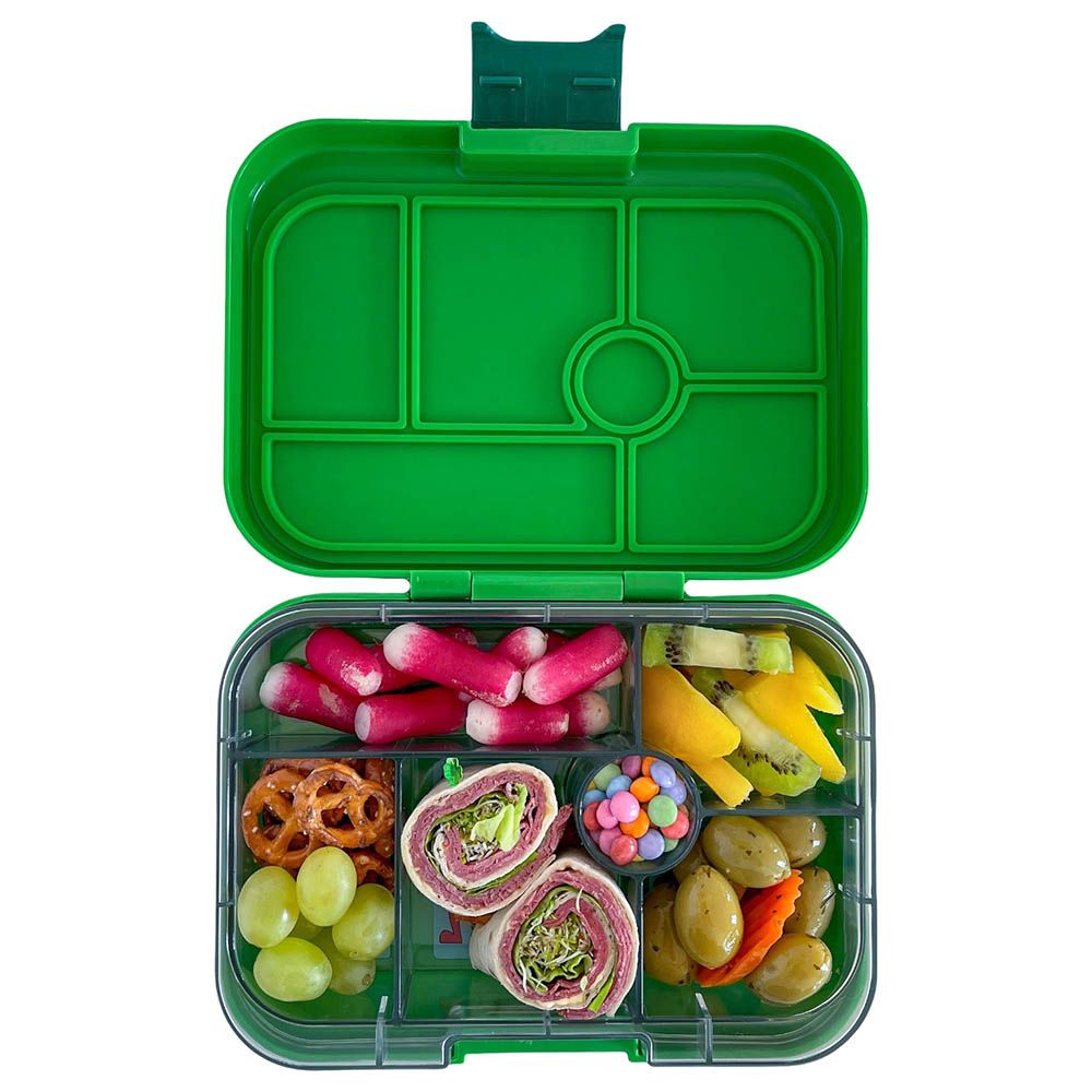 Yumbox - Bamboo Green Original 6 Compartment Bento Lunch Box - Jungle