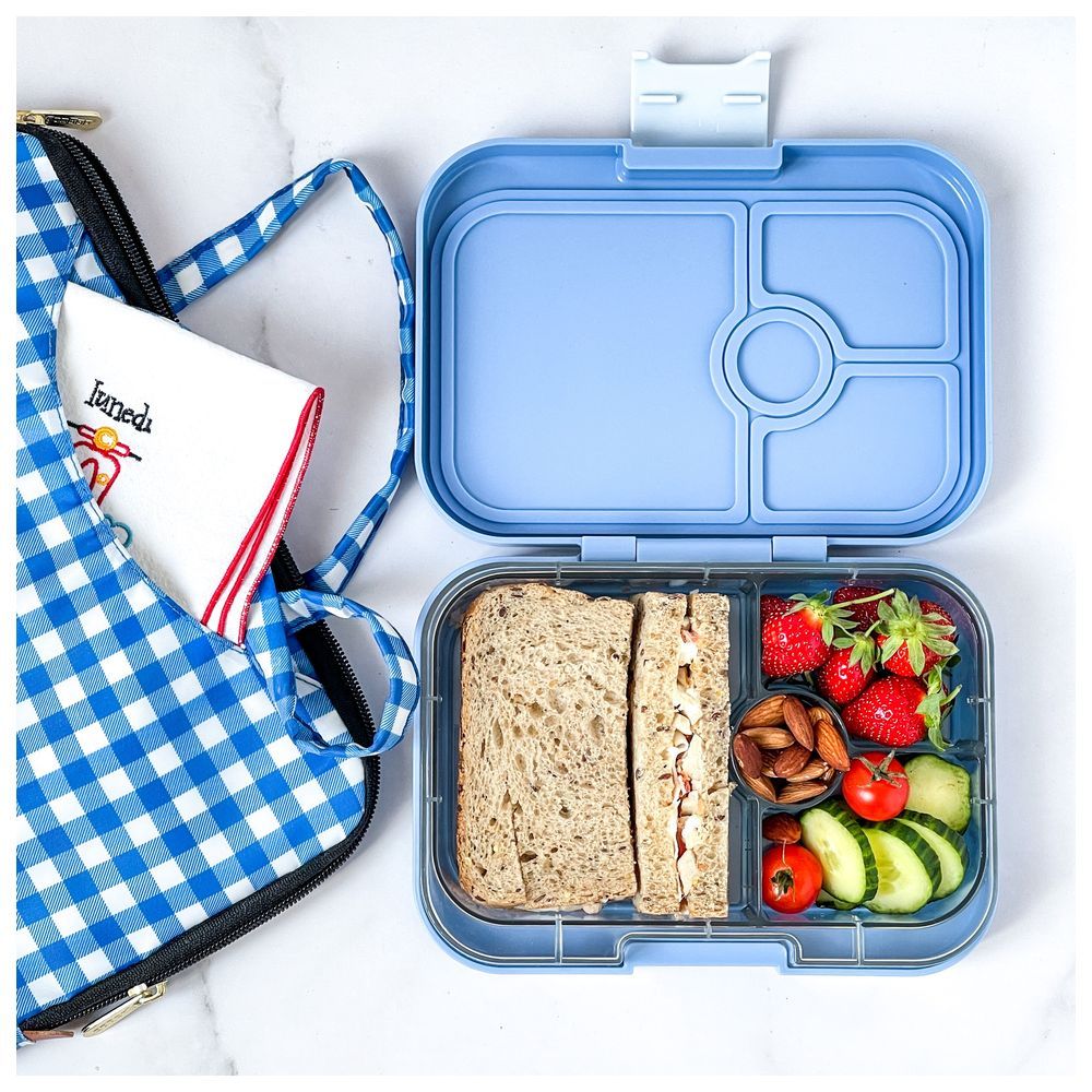 Yumbox - Panther 4 Compartment Lunch Box - Hazy Blue