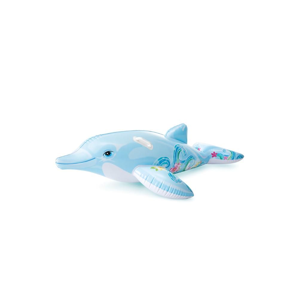 Lil Dolphin Ride On - Inflatable Pool Float - Blue