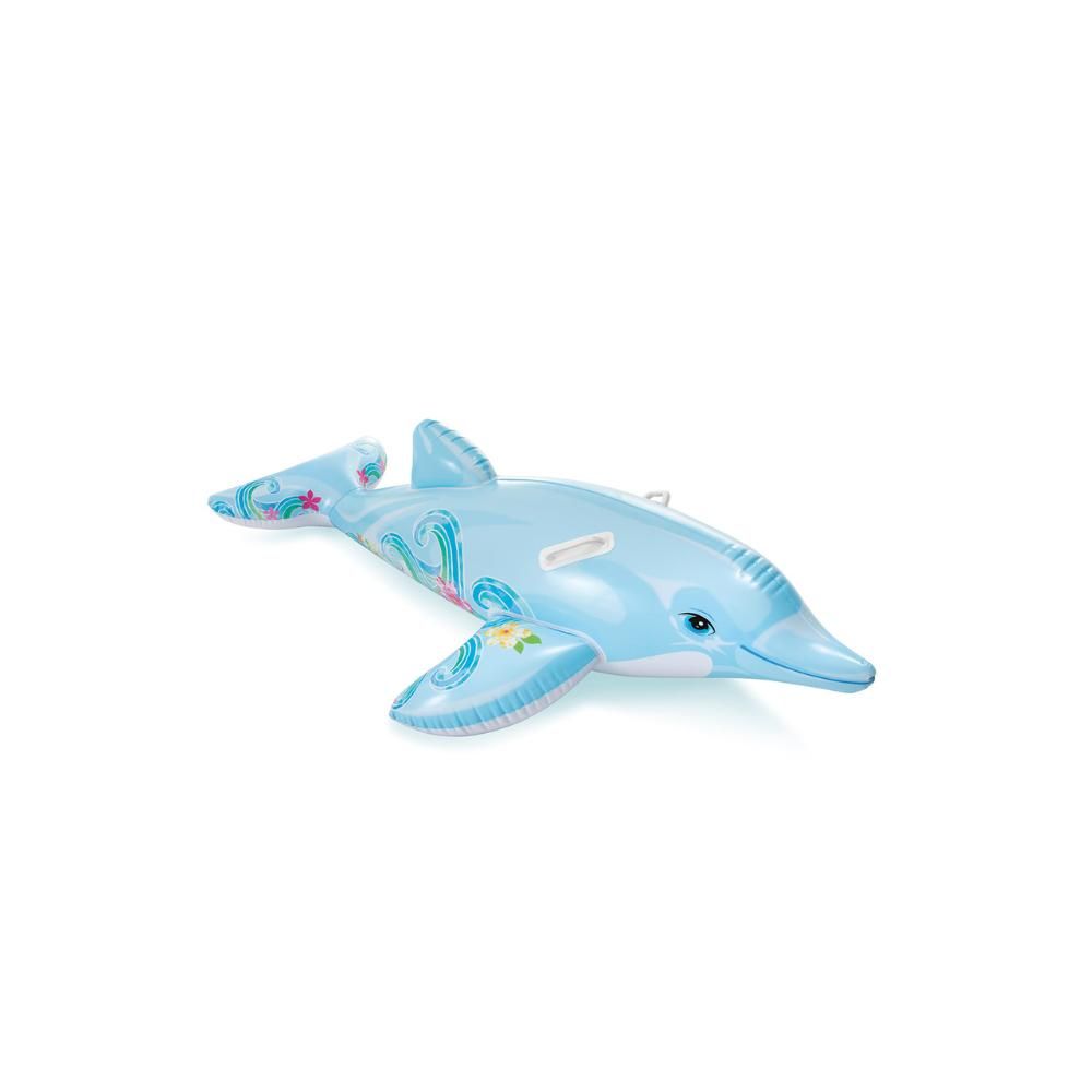 Lil Dolphin Ride On - Inflatable Pool Float - Blue