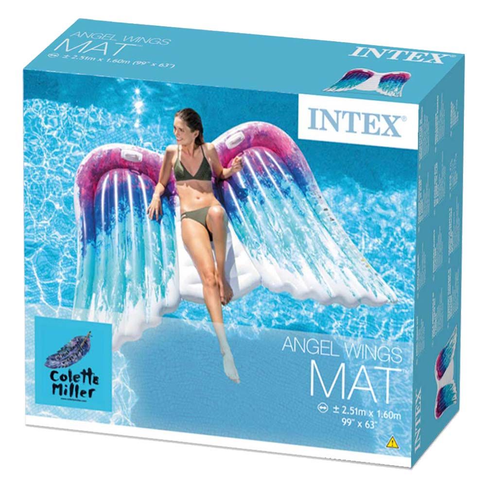 Intex - Angel Wings Mat - Blue - Inflatable Pool Float