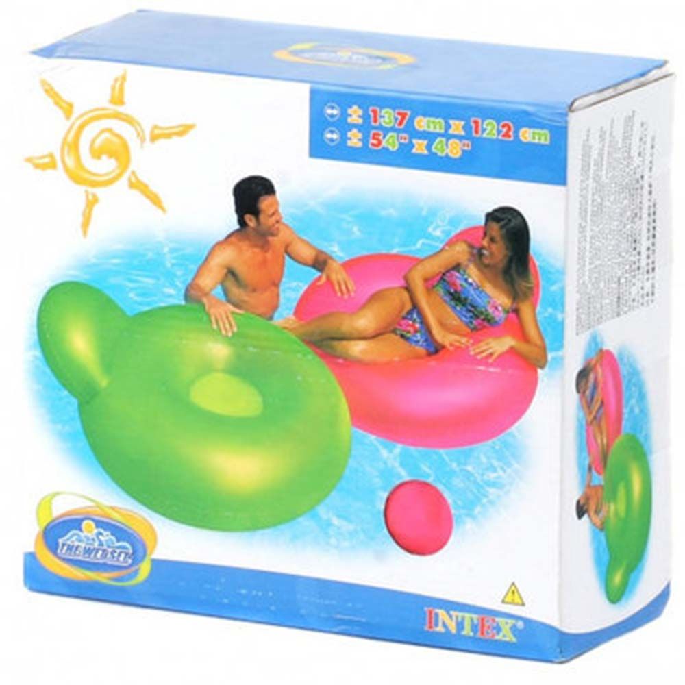 Intex - Pillow Back Lounges 1pc - Assorted - Inflatable Pool Float