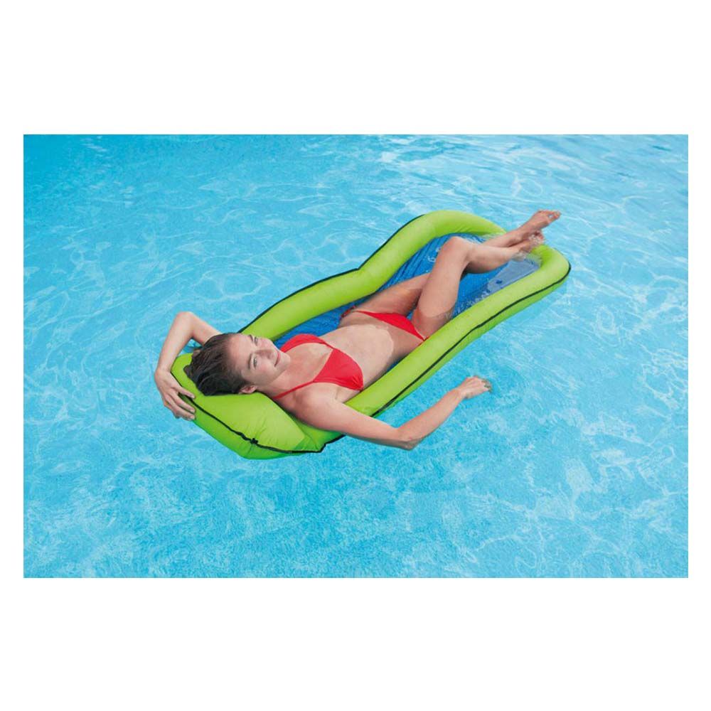 Intex - Mesh Lounge - Green - Inflatable Pool Float