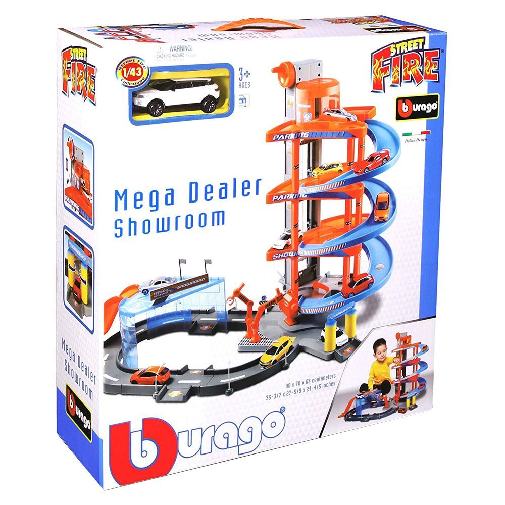 Bburago - 1:43 Street Fire Mega Dealer Showroom