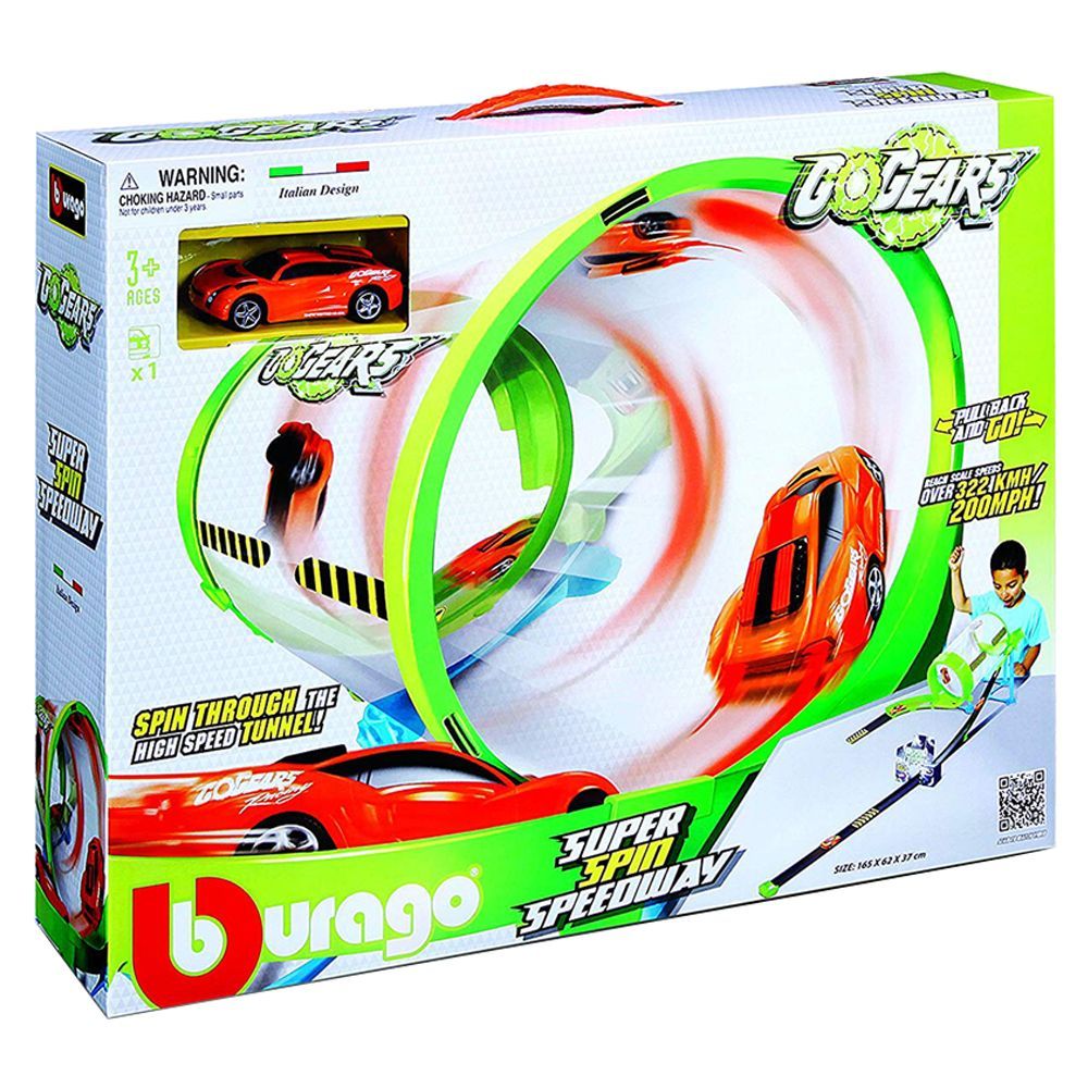 Bburago - Go Gears Super Spin Speedway with 1 Car Track