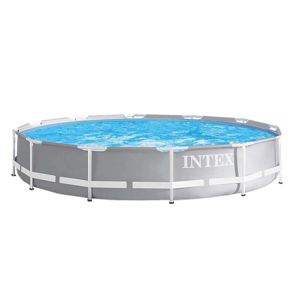 Intex - Prism Frame Pool with Pump 12ft - Blue