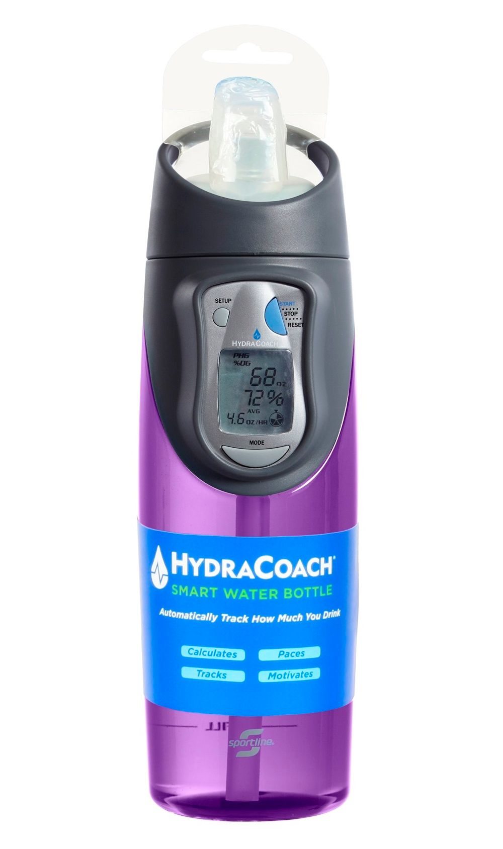 HydraCoach - Intelligent Water Bottle - Purple