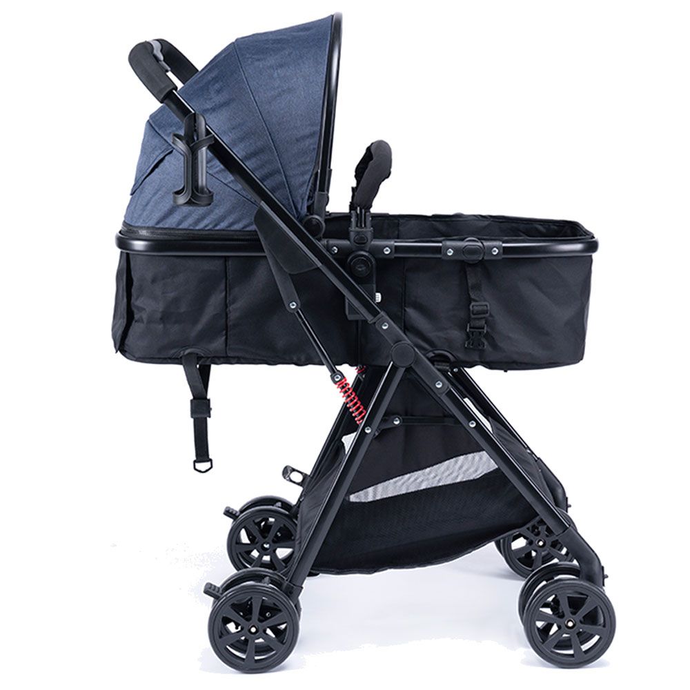 UNIQOO - 5 Portable Pram - Blue