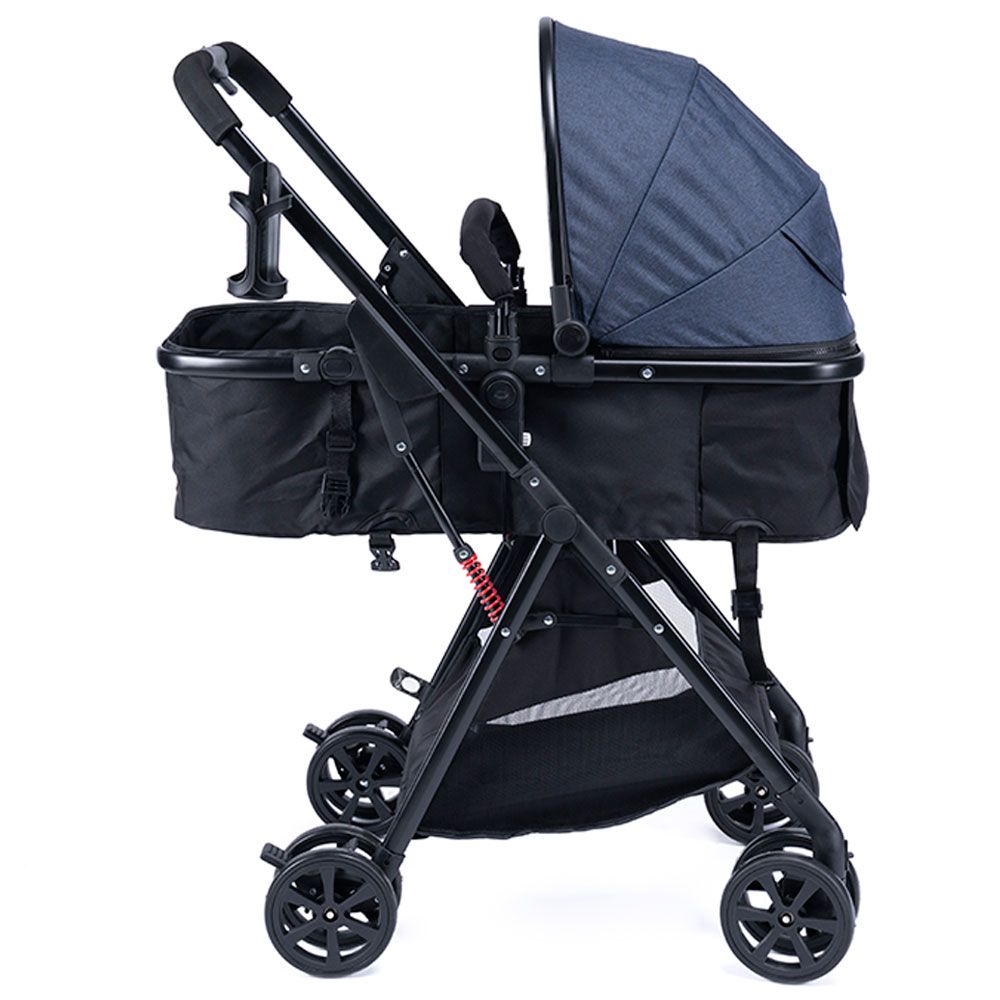 UNIQOO - 5 Portable Pram - Blue