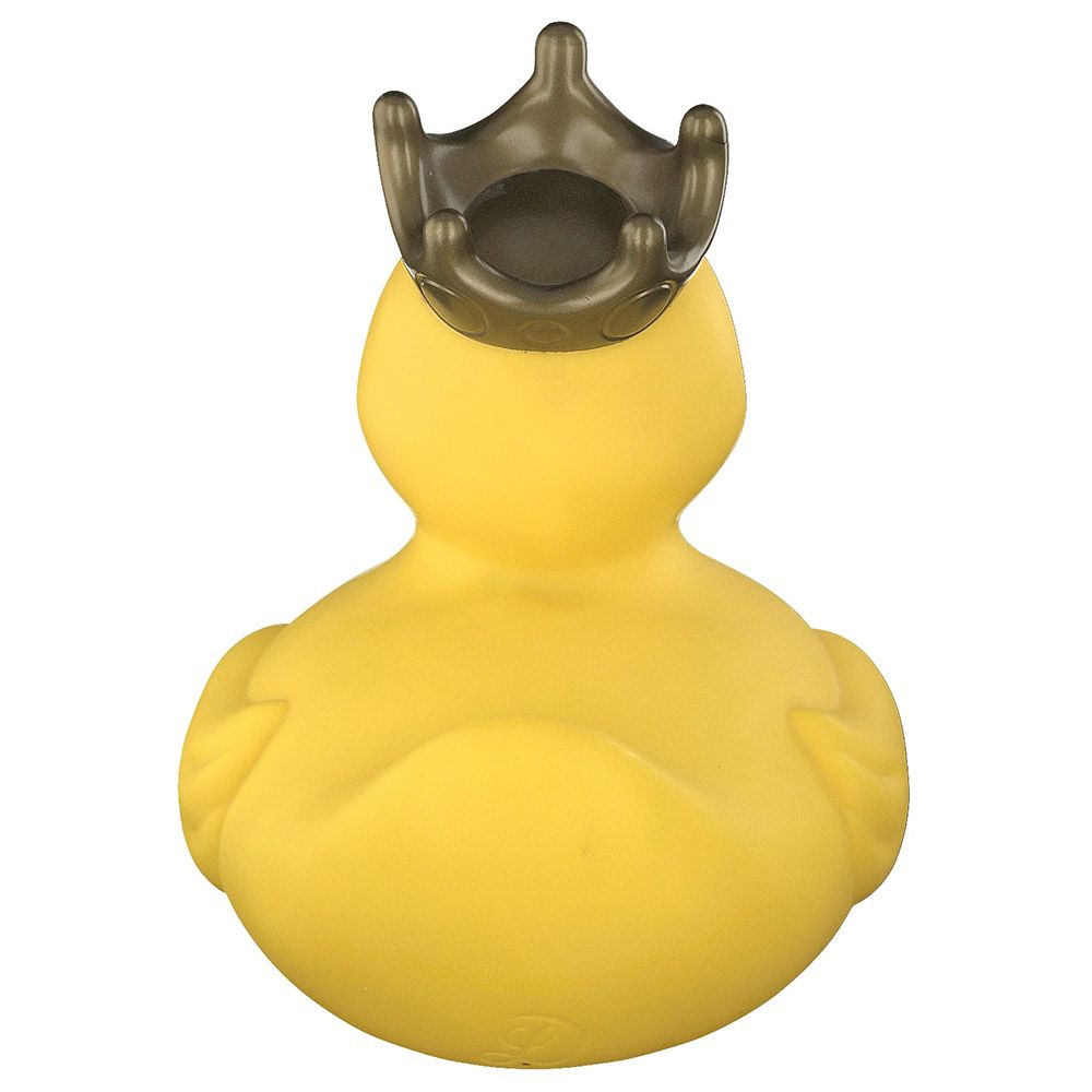 Lilalu - Bath Toy Mini Rubber Duck W/ Crown - Yellow