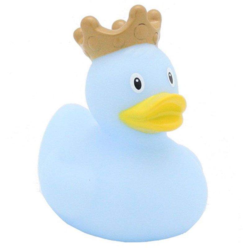 LILALU - Mini Rubber Duck with Crown - Blue