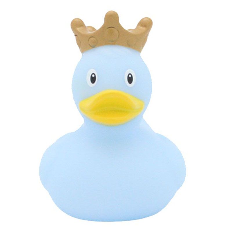 LILALU - Mini Rubber Duck with Crown - Blue