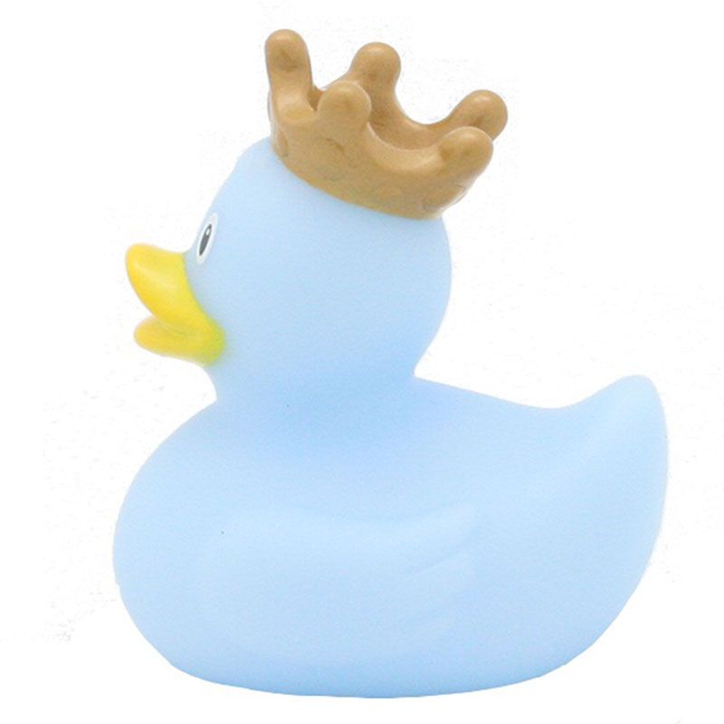 LILALU - Mini Rubber Duck with Crown - Blue